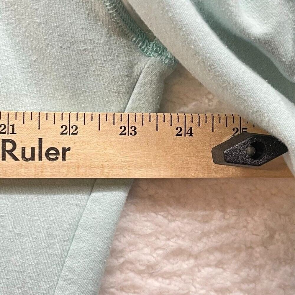 Zella Womens Cowl Neck Sweatshirt Large Mint Green Drawstring Pullover Athletic - Picture 9 of 11